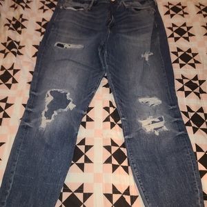 Maurices cropped distressed jeggings. Sz 20